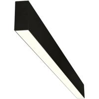 Lineaire LED Hanglamp - Lijnverlichting - Rinzu - 36W 3960lm - Warm Wit 3000K - 120cm - Zwart