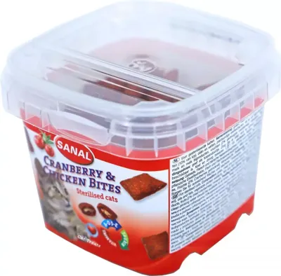 Sanal bites Cranberry & Chicken kattensnack, 75g