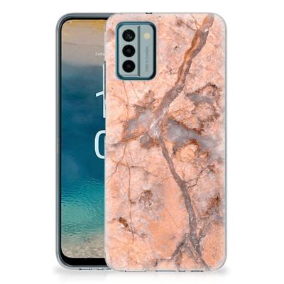 Nokia G22 | TPU | Siliconen hoesje | Marmer Oranje