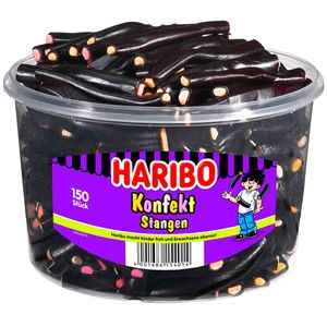 Haribo - Dropstaven (Konfekt Stangen) - 150 stuks