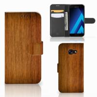 Samsung Galaxy A5 2017 | Book Style Case | Donker Hout