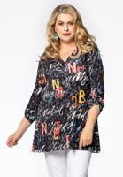 Yoek Tuniek flare LETTERS | Zwart | Maat 54/56