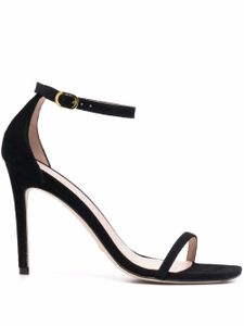 Stuart Weitzman sandales Nudist Curve 105 mm en daim - Noir