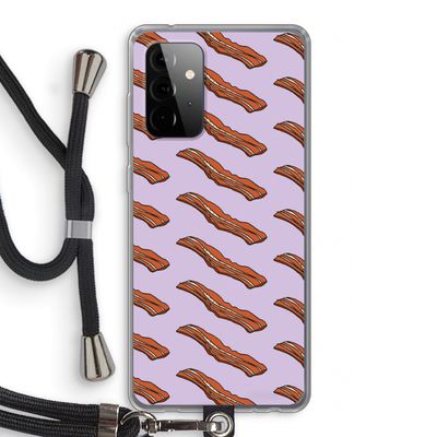 Bacon to my eggs #2: Samsung Galaxy A72 5G Transparant Hoesje met koord