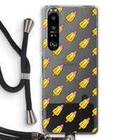 Waterijsjes: Sony Xperia 1 III Transparant Hoesje met koord