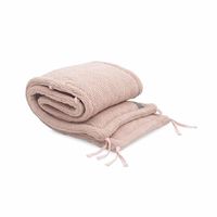 Jollein box-/bedbumper River knit pale pink Maat - thumbnail