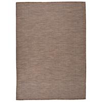 VidaXL Buitenkleed platgeweven 140x200 cm bruin