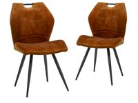 Set van 2 stoelen IMPERIO cognac - thumbnail