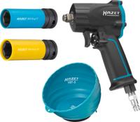 HAZET Slagmoersleutelset 9012M/4 · Losdraaimoment maximaal [Nm]: 1100 Nm · 1/2 inch (12,5 mm) vierkant massief · 4-delig · 17 · 19 ·
