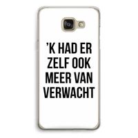 Meer verwacht: Samsung Galaxy A5 (2016) Transparant Hoesje