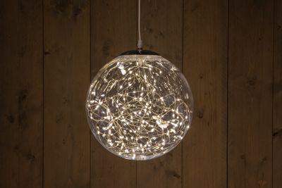 BAL HELDER 25CM/125LED WARM WIT 8/16UUR TIMER INDOOR/OUTDOOR - Annas collection