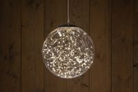 BAL HELDER 25CM/125LED WARM WIT 8/16UUR TIMER INDOOR/OUTDOOR - Annas collection