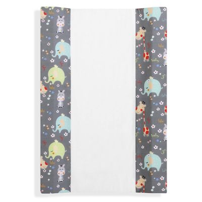 Interbaby Aankleedkussen Jungle 80 X 55 Cm Pvc Donkergrijs-s