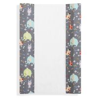 Interbaby Aankleedkussen Jungle 80 X 55 Cm Pvc Donkergrijs-s - thumbnail