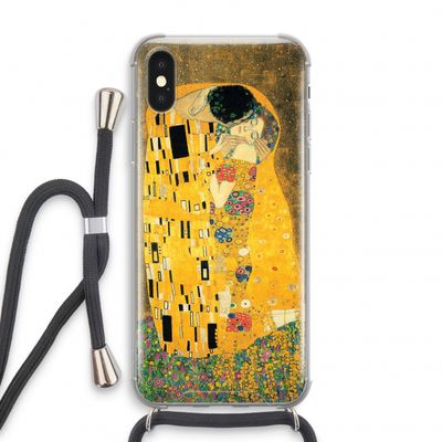 Der Kuss: iPhone X Transparant Hoesje met koord