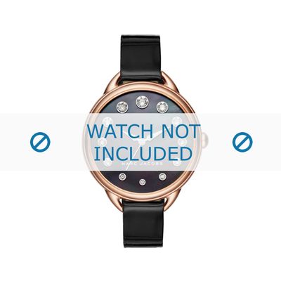 Marc by Marc Jacobs horlogeband MJ1511 Leder Zwart 12mm