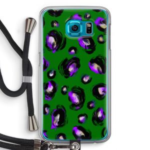 Green Cheetah: Samsung Galaxy S6 Transparant Hoesje met koord