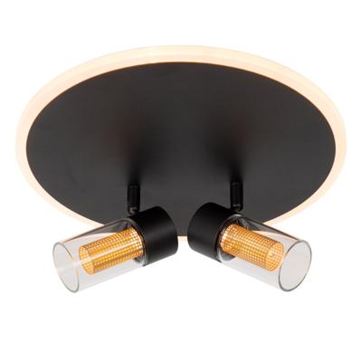 Lucide EVERINA - Plafonnière - Ø 30 cm - LED Dimb. - CCT - 2200K/6500K - Zwart | Essential