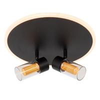 Lucide EVERINA - Plafonnière - Ø 30 cm - LED Dimb. - CCT - 2200K/6500K - Zwart | Essential Lucide EVERINA - Plafonnière - Ø 30 cm - LED Dimb. - CCT - 2200K/6500K - Zwart | Essential