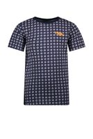Tygo & Vito Jongens t-shirt AOP zon - Navy blauw - thumbnail