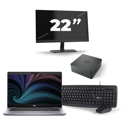 Dell Latitude 5310 - Intel Core i7-10e Generatie - 13 inch - 16GB RAM - 256GB SSD - Windows 11 + 1x 22 inch Monitor