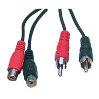 Valueline CABLE-451/5 audio kabel 5 m 2 x RCA Zwart, Rood - thumbnail