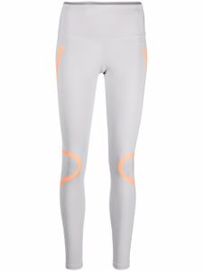 adidas by Stella McCartney legging à bandes contrastantes - Gris