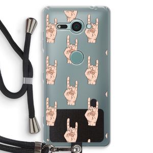 Rock: Sony Xperia XZ2 Compact Transparant Hoesje met koord