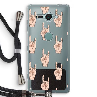 Rock: Sony Xperia XZ2 Compact Transparant Hoesje met koord