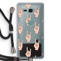 Rock: Sony Xperia XZ2 Compact Transparant Hoesje met koord