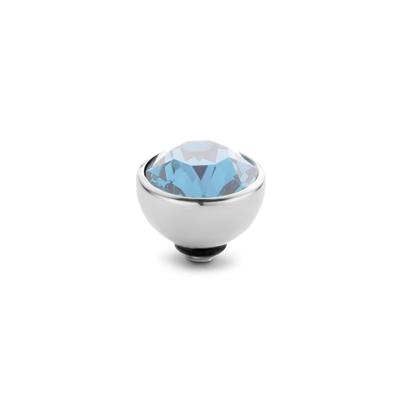 Melano Twisted Basic CZ Steentje Aquamarine | Zilver