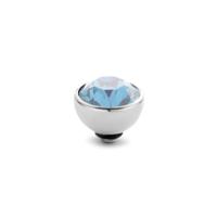 Melano Twisted Basic CZ Steentje Aquamarine | Zilver