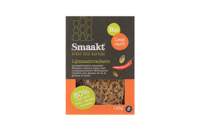 Smaakt Less Carb Lijnzaad Crackers