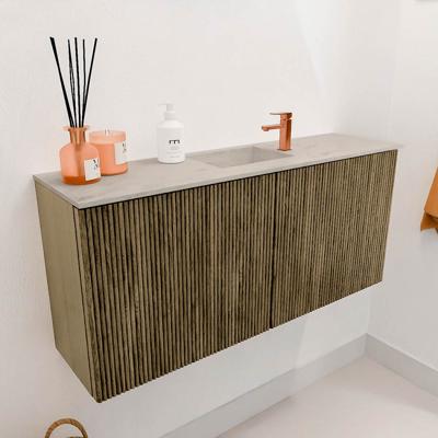 Toiletmeubel Mondiaz Joya Dlux | 90 cm | Meubelkleur Dusk | Faye wastafel Opalo Wasbak Midden | 1 kraangat