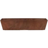 Plantenbak - gerecycled kunststof - bruin - 74 x 17 cm - Binnen en buiten gebruik