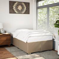 Bedframe zonder matras 120x190 cm kunstleer cappuccinokleurig