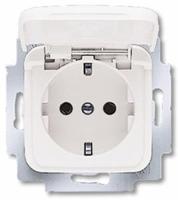 Bush Jaeger Stopcontact RA enkel wit Busch J. m klapdeksel 4691825