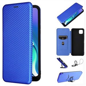 Motorola Moto G50 5G Flip Case - Koolstofvezel - Blauw