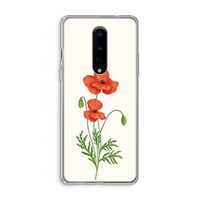 Red poppy: OnePlus 8 Transparant Hoesje