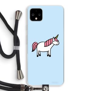 Eenhoorn: Pixel 4 XL Transparant Hoesje met koord