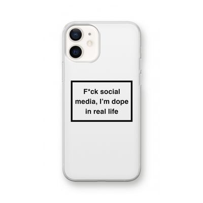 I'm dope: iPhone 12 Transparant Hoesje
