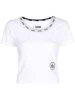 izzue t-shirt à bande logo - Blanc - thumbnail