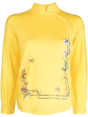 SHIATZY CHEN pull Renascent Collection à fleurs - Jaune