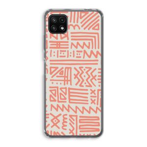 Marrakech Pink: Samsung Galaxy A22 5G Transparant Hoesje