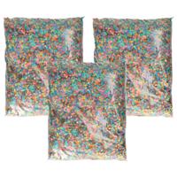 BOLAND Confetti - 3x - 1 kilo - multicolor - papier - versiering - feestdecoratie