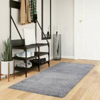 VidaXL Vloerkleed pamplona shaggy hoogpolig modern 80x200 cm blauw VidaXL Vloerkleed pamplona shaggy hoogpolig modern 80x200 cm blauw
