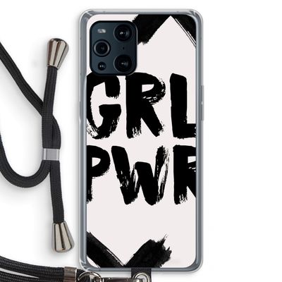 Girl Power #2: Oppo Find X3 Pro Transparant Hoesje met koord