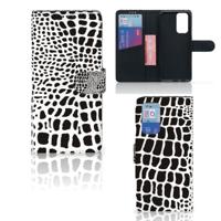 OnePlus 9 Pro | Telefoonhoesje | Met pasjeshouder | Slangenprint