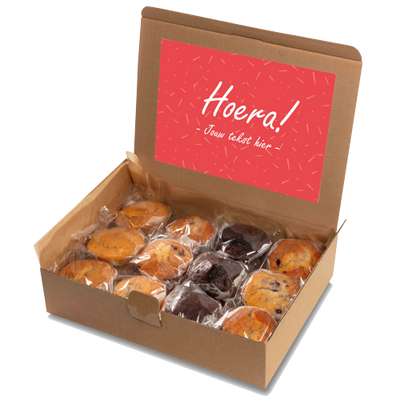 Muffin box "Hoera!"