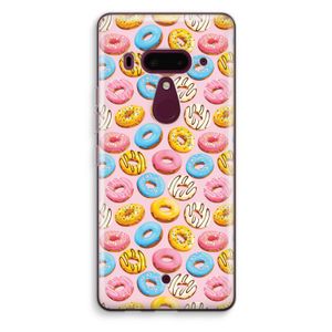 Pink donuts: HTC U12+ Transparant Hoesje